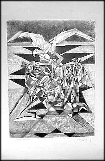 Jacques Villon - L'aigle Quitte Promethee - Late 1950s CLICK FOR CLOSEUP