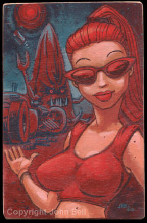 John Bell - original acrylic painting on plywood